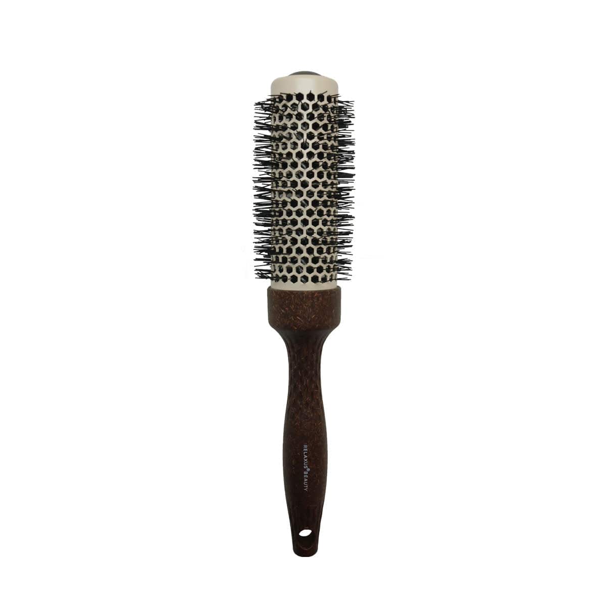 Brosse ronde thermique en noix de coco